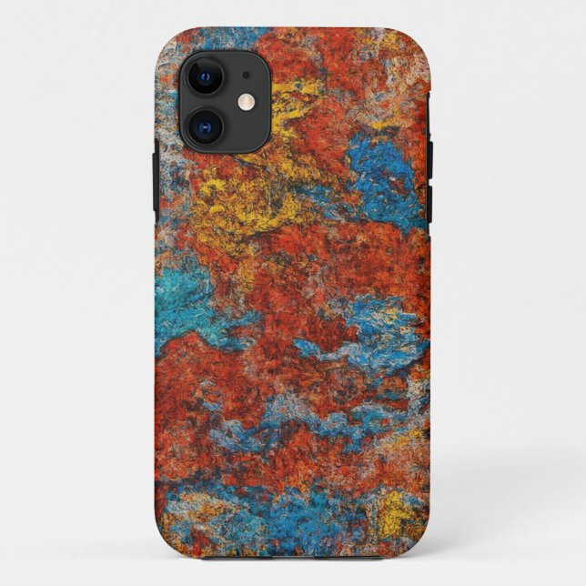 Coque Abstrait Elemental Art Mobile (Dos)