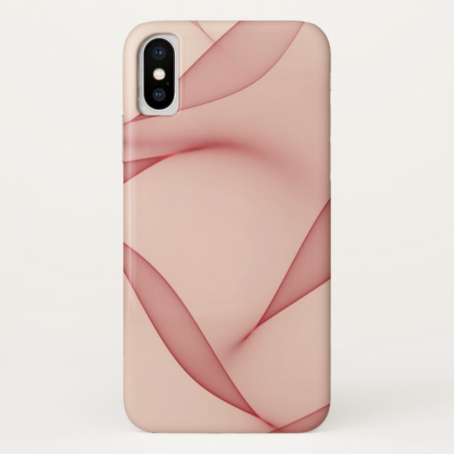 coque Abstrait Feuille iPhone X (Dos)