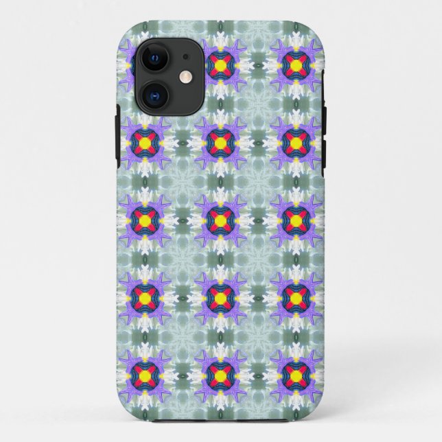 coque abstrait géométrique à 4 côtés (Dos)