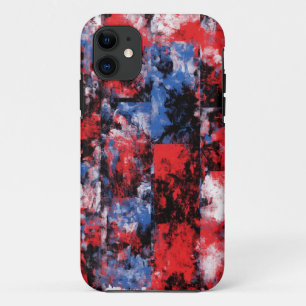 Coque Abstrait Red & Blue iPhone 11