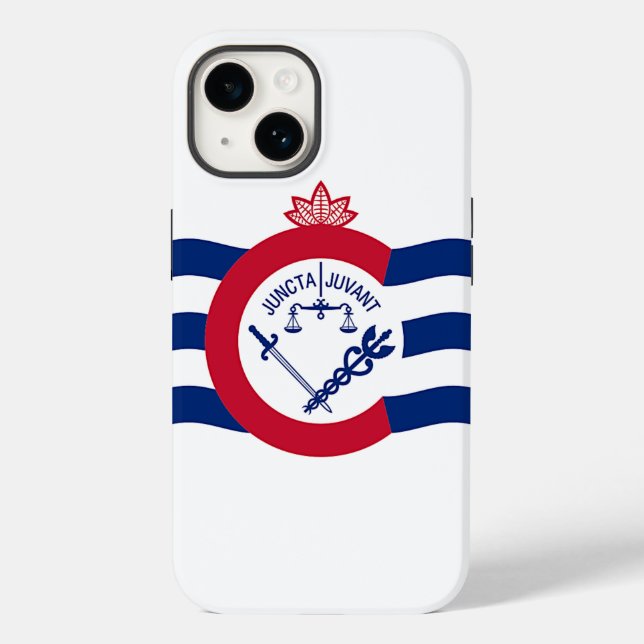 Coque Apple patriotique-Mate 14, drapeau Cincinnat (Verso)