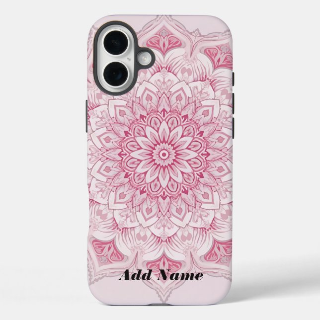 Coque Arabesque Pink Mandala (Verso)