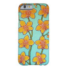 Coque iphone azuré de bonheur d'orchidée