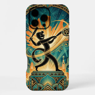 Coque Black Gold Teal pour iPhone 16 Pro Max   Vin