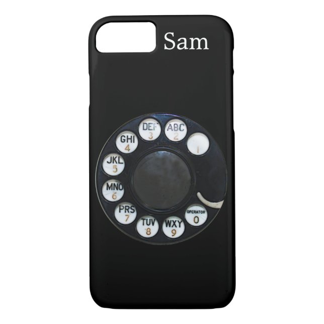 Coque Black Rotary Dial iPhone 7 (Dos)