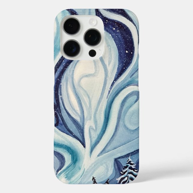 Coque bleu Aurora Iphone 16ProMax (Verso)