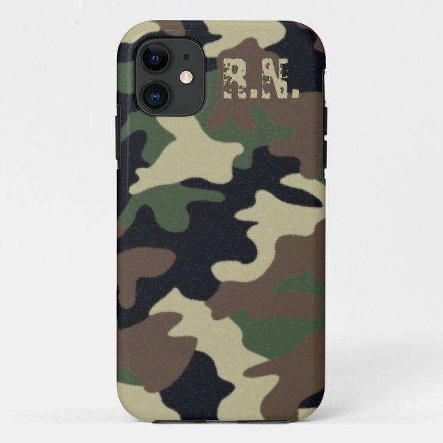 coque Camo Forêt Personnalisé iPhone (Dos)