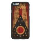 Drapeau grunge vintage d'état de l'Ohio