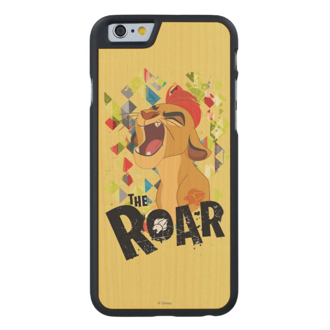 Coque Carved En Bois Pour iPhone Garde-lions | Kion Roar (Dos)