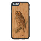 Vintage Owl Wooden iPhone 6 Coque