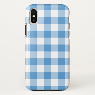 Coque Case-Mate Pour iPhone Buffalo bleu clair et blanc Plaid iPhone X Coque