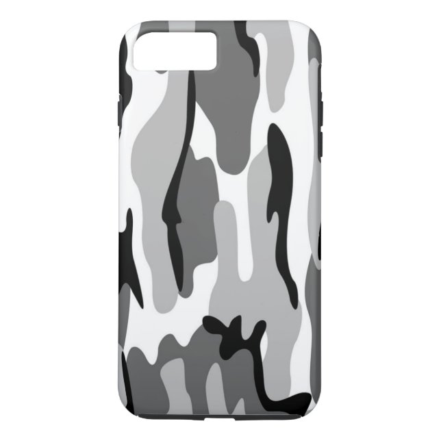 Coque Case-Mate Pour iPhone Camouflage gris et noir iPhone 7 Coque (Dos)