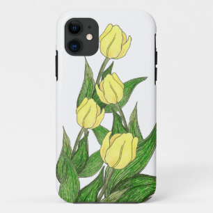 Coque Case-Mate Pour iPhone Coque iphone à tulipe jaune
