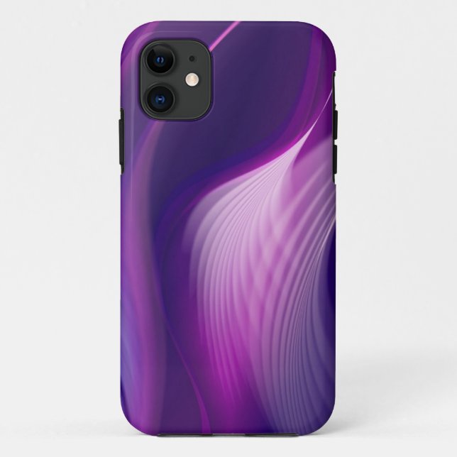 Coque Case-Mate Pour iPhone Coque iphone de conception abstraite violet (Dos)