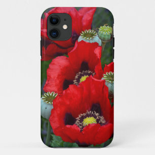Coque Case-Mate Pour iPhone Coque iphone de fleurs de pavot rouge