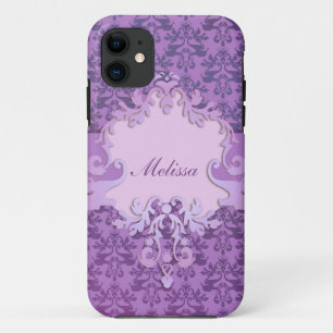 Coque Case-Mate Pour iPhone Coque iphone nommé lilas de damassé d'éléphant