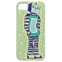 Coque iphone robot triste