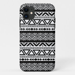 Coque Case-Mate Pour iPhone Coque iphone tribal aztèque blanc noir du motif 4