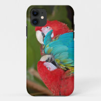 Couverture coque iphone d'impression de perroquets