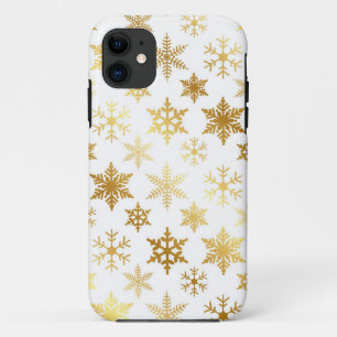 Coque Case-Mate Pour iPhone Élégant coque iphone de neige blanche et or