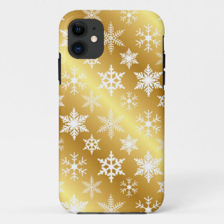 Coque Case-Mate Pour iPhone Élégant coque iphone de neige dorée