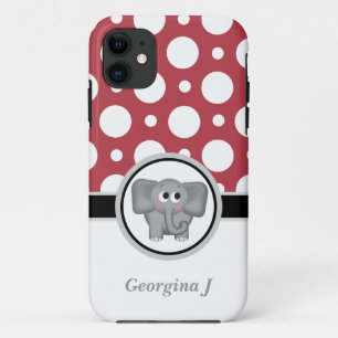Coque Case-Mate Pour iPhone Eléphant Red & White Polka Dot iPhone 5 Coque