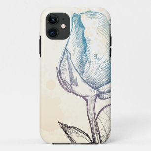 Coque Case-Mate Pour iPhone Esquisse d'un rose, coque iphone