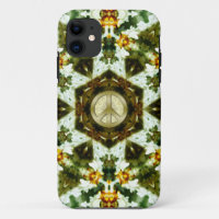 Hexagon Jasmin Garden Peace Star iPhone 5 Coque