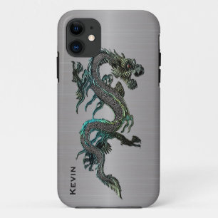 Coque Case-Mate Pour iPhone Metal Look Asiatique Dragon iPhone 5S coque