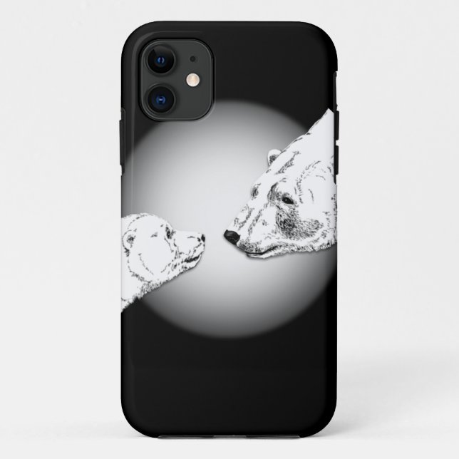 Coque Case-Mate Pour iPhone Ours polaire Iphone 5 Coque Ours Art Cadeaux (Dos)