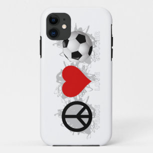 Coque Case-Mate Pour iPhone Peace Love Soccer Emblem iPhone 5 Coque