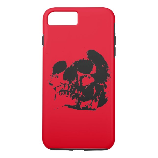 Coque Case-Mate Pour iPhone Red Black Skull iPhone 7 Plus Coque (Dos)
