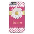 Shasta Daisy Pink Polka Dot iPhone 6 coque