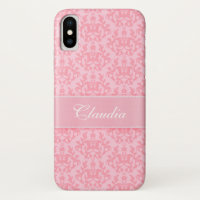 "Votre coque iphone rose-clair" de damassé nommée