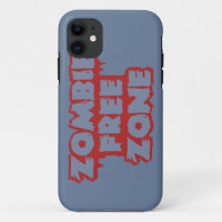 Zombie Free Zone personnalisé coque iphone mate