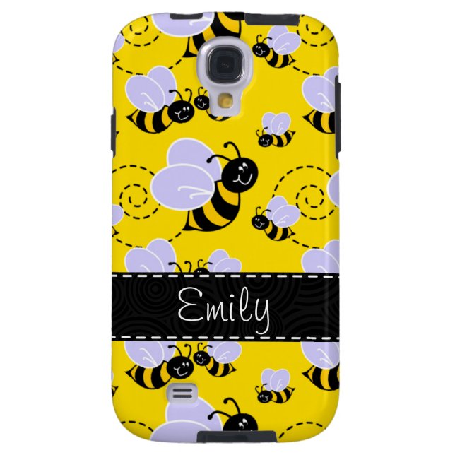 Coque Case-Mate Pour Samsung Galaxy Abeille jaune et noire (Dos)