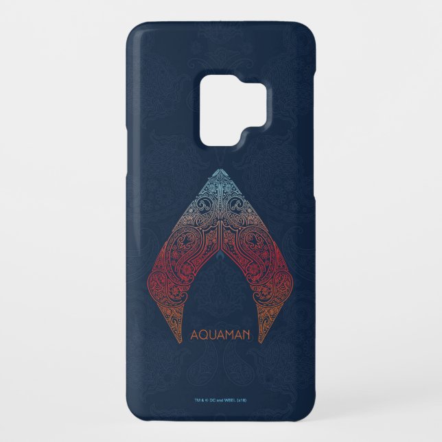 Coque Case-Mate Pour Samsung Galaxy Aquaman | Logo de Paisley Aquaman (Dos)