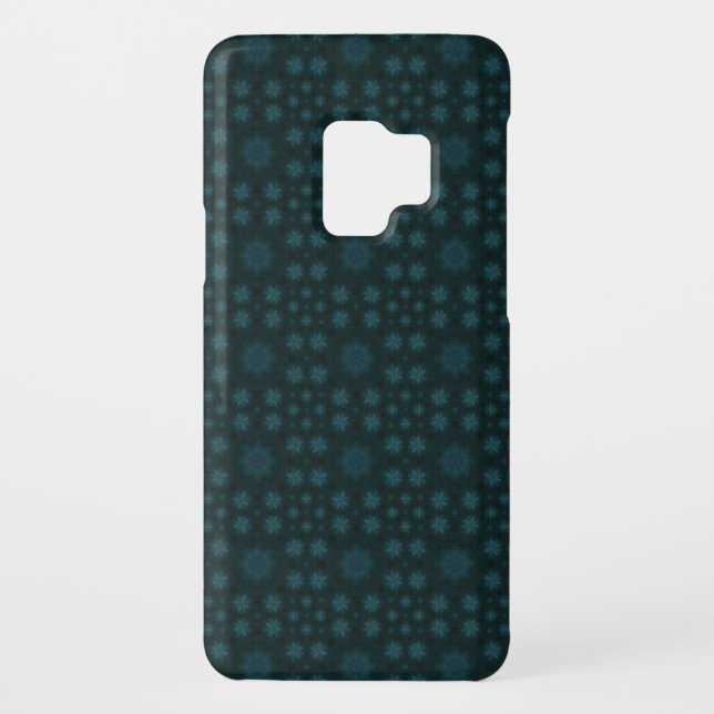Coque Case-Mate Pour Samsung Galaxy Bois abstrait de bleu (Dos)