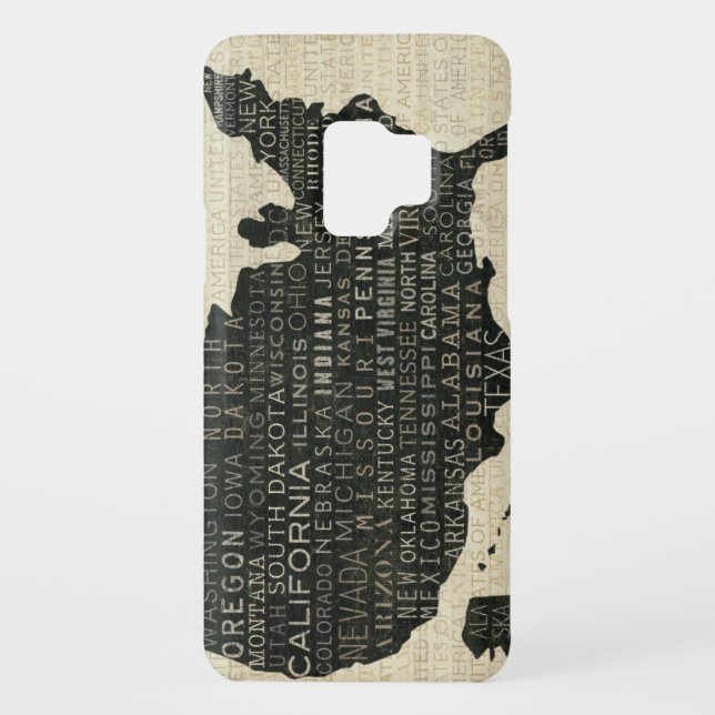 Coque Case-Mate Pour Samsung Galaxy Carte des Etats-Unis (Dos)