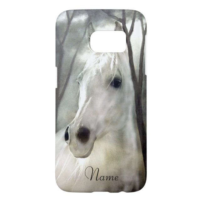 Coque Case-Mate Pour Samsung Galaxy Cheval blanc (Dos)