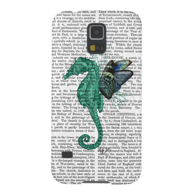 Coque Case-Mate Pour Samsung Galaxy Cheval de mer ailé (Dos)