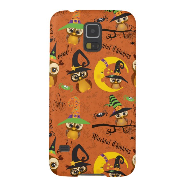 Coque Case-Mate Pour Samsung Galaxy Chouettes d'Halloween 2 (Dos)