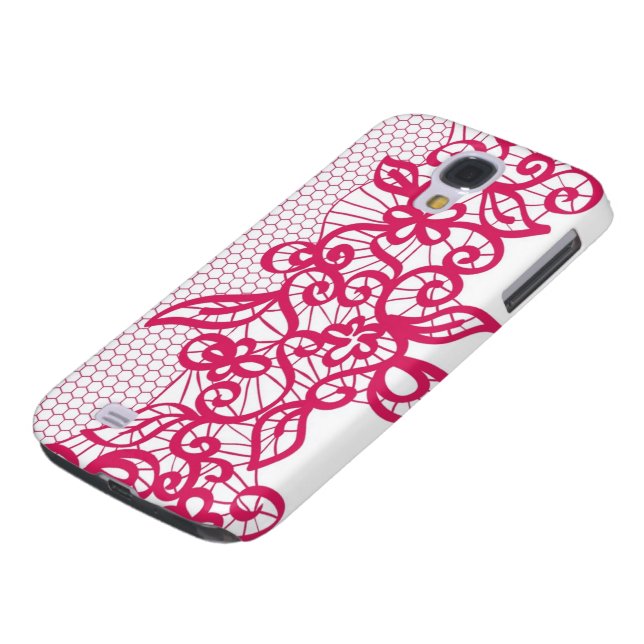 Coque Case-Mate Pour Samsung Galaxy Dentelle rouge (Bas)