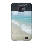 Empreintes sur la plage de sable blanc, Pittoresqu