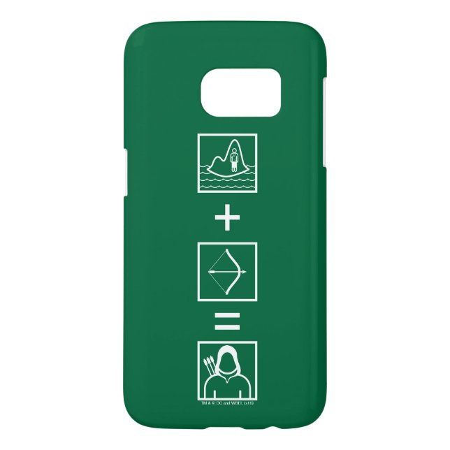Coque Case-Mate Pour Samsung Galaxy Flèche | Équation de flèche verte (Dos)