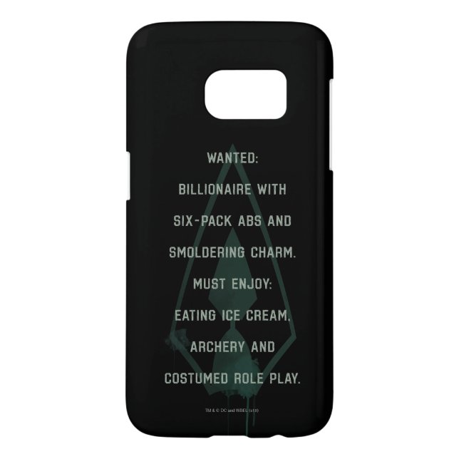 Coque Case-Mate Pour Samsung Galaxy Flèche | Green Arrow Parodie Recherché Post (Dos)