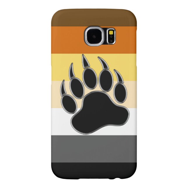 Coque Case-Mate Pour Samsung Galaxy Gay Bear Pride Flag Bear (Dos)