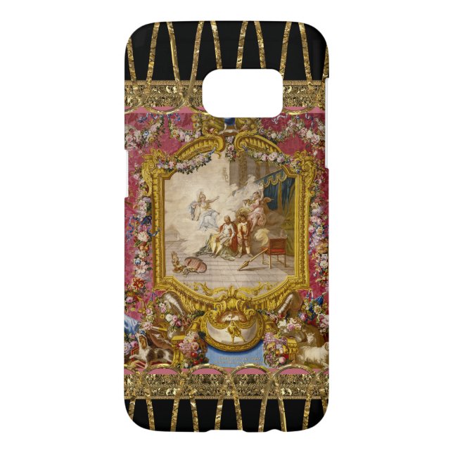 Coque Case-Mate Pour Samsung Galaxy Girly baroque romantique de Quichotte (Dos)