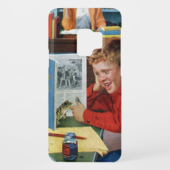 Coque Case-Mate Pour Samsung Galaxy Grenouille dans la bibliothèque (Dos)