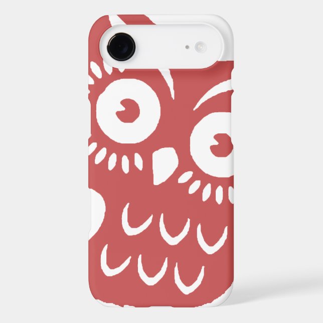 Coque Case-Mate Pour Samsung Galaxy Hibou rouge frais (Verso)